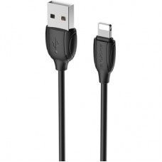 Дата кабель USB 2.0 AM to Lightning 1.0m BX19 Benefit 3A Black BOROFONE (BX19LB) - Фото