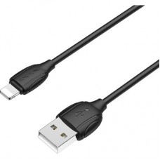 Дата кабель USB 2.0 AM to Lightning 1.0m BX19 Benefit 3A Black BOROFONE (BX19LB) - Фото