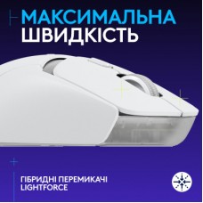Мышка Logitech G309 Lightspeed Wireless/Bluetooth White (910-007207) - Фото