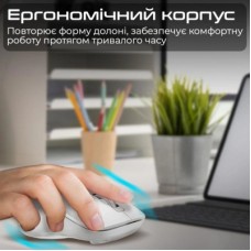 Мышка Promate Samo Wireless/Bluetooth White (samo.white) - Фото