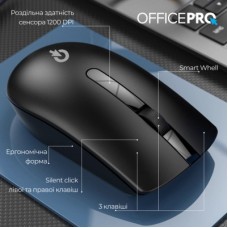 Мышка OfficePro M175B Silent Click Wireless Black (M175B) - Фото