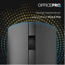 Мышка OfficePro M175B Silent Click Wireless Black (M175B) - Фото