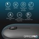 Мышка OfficePro M185B Silent Click Wireless Black (M185B)
