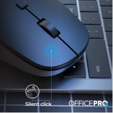 Мышка OfficePro M305B Silent Click Ergonomic Wireless Black (M305B) - Фото