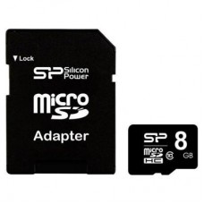 Картка пам'яті Silicon Power 8GB microSD class 10 (SP008GBSTH010V10SP) - Фото