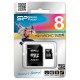 Картка пам'яті Silicon Power 8GB microSD class 10 (SP008GBSTH010V10SP)