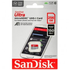 Картка пам'яті SanDisk 256 GB microSD class 10 UHS-I Ultra (SDSQUAC-256G-GN6MN) Картка пам'яті SanDisk 256 GB microSD class 10 UHS-I Ultra (SDSQUAC-256G-GN6MN) - Фото