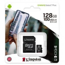 Картка пам'яті Kingston 128 GB micSDXC class 10 A1 Canvas Select Plus (SDCS2/128GB) - Фото