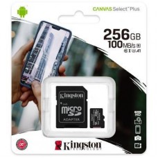 Картка пам'яті Kingston 256 GB microSD class 10 A1 Canvas Select Plus (SDCS2/256GB) - Фото