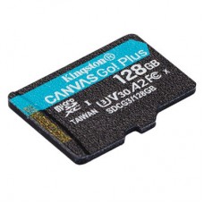 Картка пам'яті Kingston 128 GB microSD class 10 UHS-I U3 A2 Canvas Go Plus (SDCG3/128GBSP) - Фото