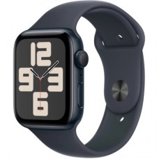 Смарт-годинник Apple Watch SE 2024 GPS 40 mm Midnight Aluminium Case with Midnight Sport Band — S/M (MXE73QH/A) - Фото