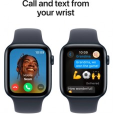 Смарт-часы Apple Watch SE 2024 GPS 40mm Midnight Aluminium Case with Midnight Sport Band - M/L (MXE93QH/A) - Фото