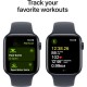 Смарт-часы Apple Watch SE 2024 GPS 40mm Midnight Aluminium Case with Midnight Sport Band - M/L (MXE93QH/A)