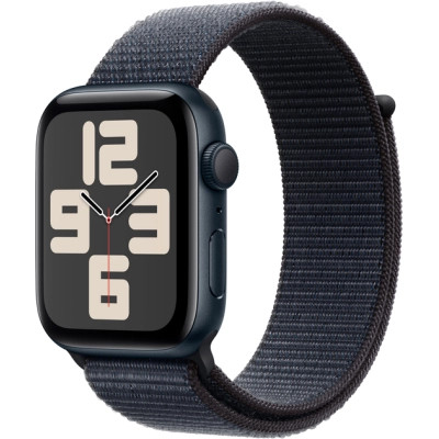 Смарт-часы Apple Watch SE 2024 GPS 44mm Midnight Aluminium Case with Ink Sport Loop (MXEP3QH/A)