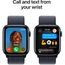 Смарт-часы Apple Watch SE 2024 GPS 40mm Midnight Aluminium Case with Ink Sport Loop (MXEA3QH/A) - Фото