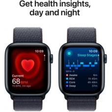 Смарт-часы Apple Watch SE 2024 GPS 40mm Midnight Aluminium Case with Ink Sport Loop (MXEA3QH/A) - Фото
