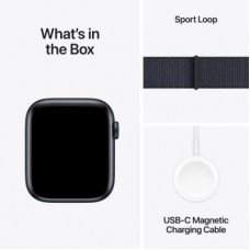 Смарт-часы Apple Watch SE 2024 GPS 40mm Midnight Aluminium Case with Ink Sport Loop (MXEA3QH/A) - Фото