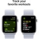Смарт-часы Apple Watch SE 2024 GPS 40mm Silver Aluminium Case with Blue Cloud Sport Loop (MXEE3QH/A)