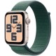 Смарт-часы Apple Watch SE 2024 GPS 40mm Starlight Aluminium Case with Lake Green Sport Loop (MXEH3QH/A)