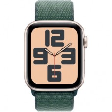 Смарт-часы Apple Watch SE 2024 GPS 44mm Starlight Aluminium Case with Lake Green Sport Loop (MXEW3QH/A) - Фото