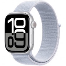 Смарт-часы Apple Watch Series 10 GPS 42mm Silver Aluminium Case with Blue Cloud Sport Loop (MWWD3QH/A) - Фото