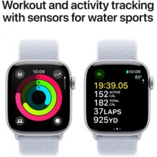 Смарт-часы Apple Watch Series 10 GPS 42mm Silver Aluminium Case with Blue Cloud Sport Loop (MWWD3QH/A) - Фото