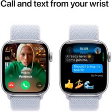 Смарт-часы Apple Watch Series 10 GPS 42mm Silver Aluminium Case with Blue Cloud Sport Loop (MWWD3QH/A) - Фото