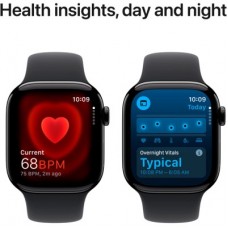Смарт-часы Apple Watch Series 10 GPS 42mm Jet Black Aluminium Case with Black Sport Band - M/L (MWWF3QH/A) - Фото