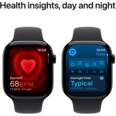 Смарт-часы Apple Watch Series 10 GPS 46mm Jet Black Aluminium Case with Black Sport Band - S/M (MWWP3QH/A) - Фото