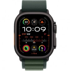 Смарт-часы Apple Watch Ultra 2 2024 GPS + Cellular 49mm Black Titanium Case with Dark Green Alpine Loop - - Фото