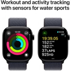 Смарт-часы Apple Watch Series 10 GPS 46mm Jet Black Aluminium Case with Ink Sport Loop (MWWR3QH/A) - Фото