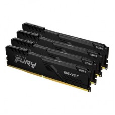 Модуль пам'яті для комп'ютера DDR4 128 GB (4x32GB) 3200 MHz Fury Beast Black Kingston Fury (ex.HyperX)
