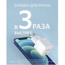 Зарядний пристрій Anker PowerPort III 20W Cube (White) (A2149G21) - Фото