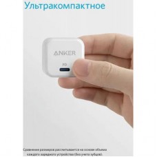 Зарядний пристрій Anker PowerPort III 20W Cube (White) (A2149G21) - Фото