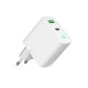 Зарядний пристрій Gembird 1xUSB-A + 1 Type-C (PD20 Вт + QC3.0 18 Вт) white (TA-UC-PDQC20L-W-01)