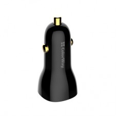 Зарядний пристрій ColorWay PowerDelivery PPS USB (USB-A + USB-C) (60 W) Black (CW-CHA046PD-BK) - Фото