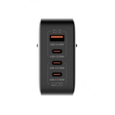 Зарядний пристрій ColorWay Power Delivery GaN (USB-A + 3 USB TYPE-C) (100 W) (CW-CHS047PD-BK) - Фото