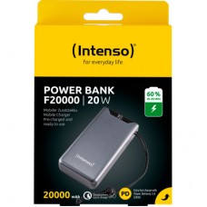 Батарея универсальная Intenso F20000 20000mAh PD/18W, QC3.0, grey (7332054) - Фото