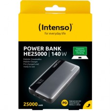 Батарея универсальная Intenso HE25000 25000mAh PD/3.1/140W + cable with a built-in E-marker chip (7350060) - Фото