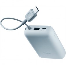 Батарея універсальна Xiaomi 10000 mAh 22.5W, Integrated Cable, blue (BHR9073GL) - Фото