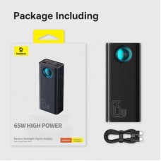 Батарея універсальна Baseus Amblight 26800mAh 65 W OE, black (P10022402113-00) - Фото