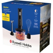 Блендер Russell Hobbs Hobbs заглибний Desire Matte Charcoal, 500Вт, чаша-500мл, вінчик, міні-п (27141-56) - Фото