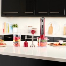 Блендер Russell Hobbs Hobbs заглибний Desire Red, 500Вт, чаша-500мл, вінчик, міні-подріб. (27140-56) - Фото