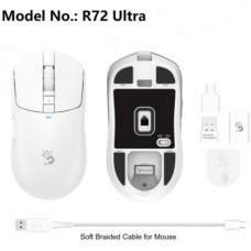 Мышка A4Tech Bloody R72 Ultra Wireless/USB White (4711421000901) - Фото