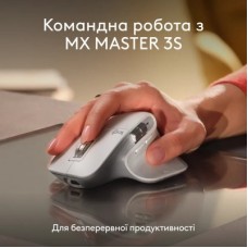 Клавіатура Logitech MX Keys S для MAC Bluetooth/Wireless UA Pale Grey (920-011638) - Фото