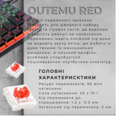 Клавіатура GamePro MK140R Red Swich Low Profile USB Dark Gray (MK140R) - Фото