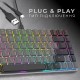Клавіатура GamePro MK141R Red Swich Low Profile RGB USB Dark Gray (MK141R)