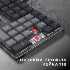 Клавіатура GamePro MK145R Red Swich Low Profile USB Dark Gray (MK145R) - Фото
