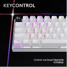 Клавиатура Logitech G Pro X 60 Lightspeed GX Tactile Wireless/Bluetooth UA White (920-011930) - Фото