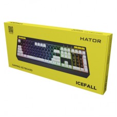 Клавіатура Hator Icefall USB Black/White (HTK400UA) - Фото